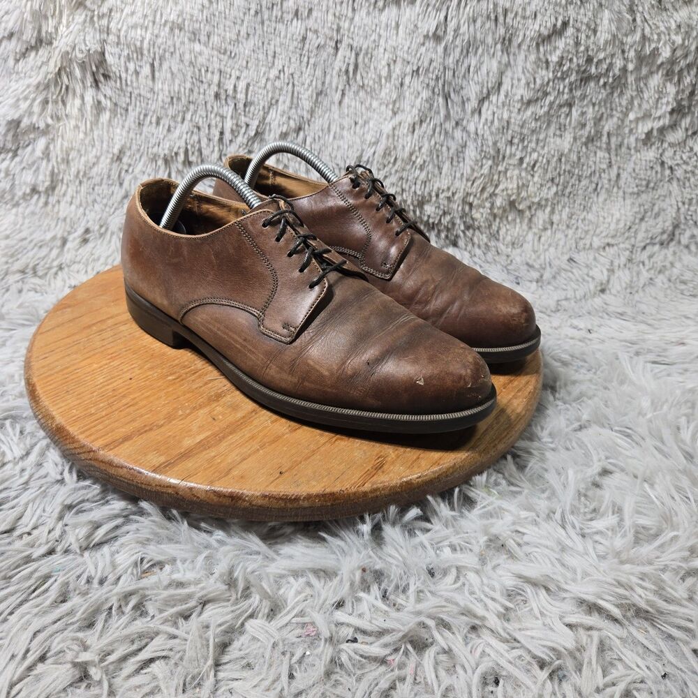 Allen Edmonds Black Hills Derby Men Brown Leather Lace Up Oxford Dress Size 9.5D